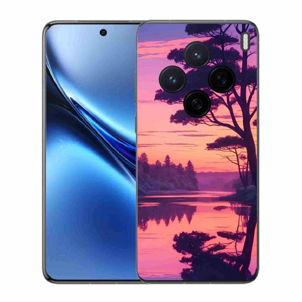 Gél borítás mmCase a Vivo X200 5G-hez - naplemente a tó felett