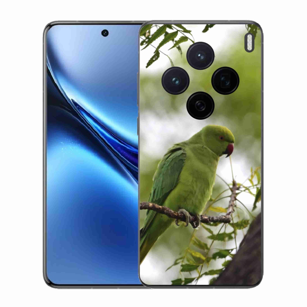 Zselés borítás mmCase Vivo X200 5G - zöld papagájhoz