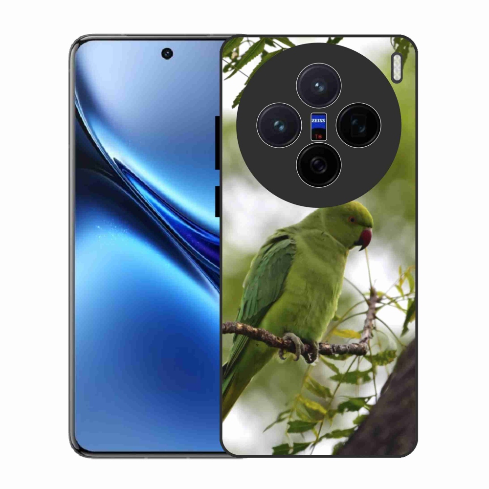 Zselés borítás mmCase Vivo X200 5G - zöld papagájhoz