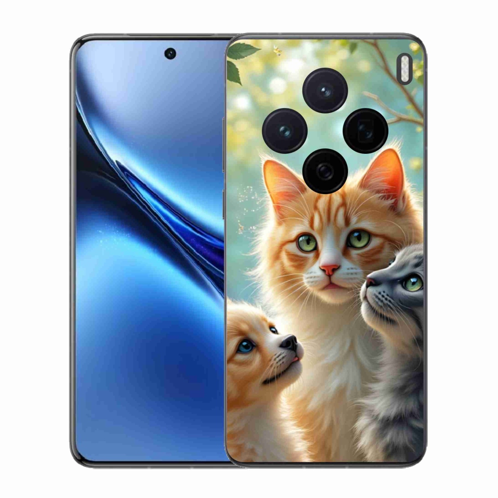 Zselés borítás mmCase a Vivo X200 5G-hez - állatbarátság 2