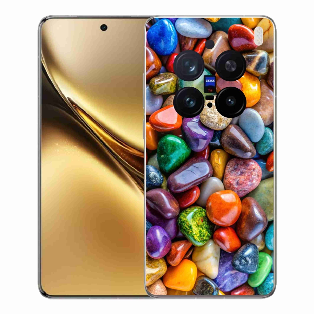 Zselés borítás mmCase a Vivo X200 Pro 5G készülékhez - színes strasszkövek