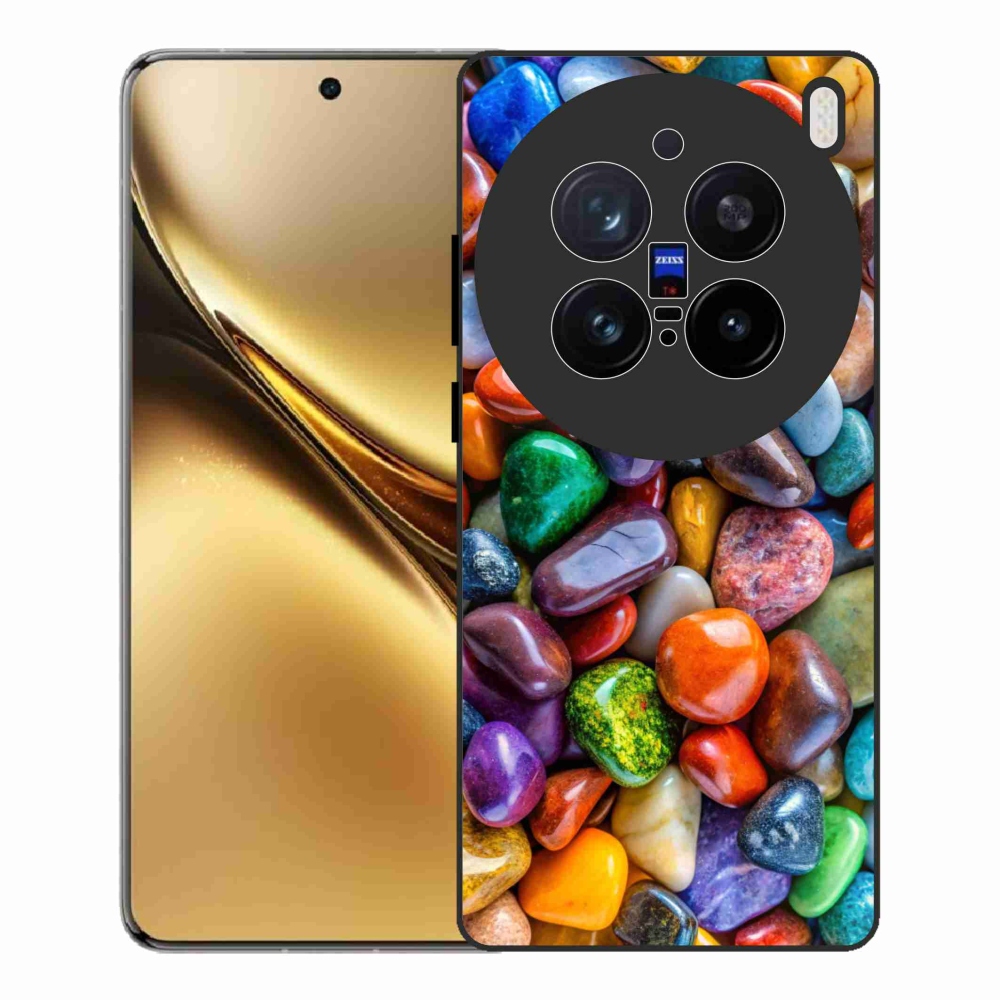 Zselés borítás mmCase a Vivo X200 Pro 5G készülékhez - színes strasszkövek