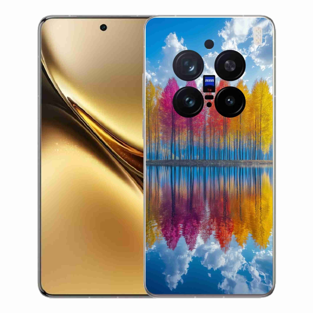 Zselés borítás mmCase a Vivo X200 Pro 5G készülékhez - színes fák