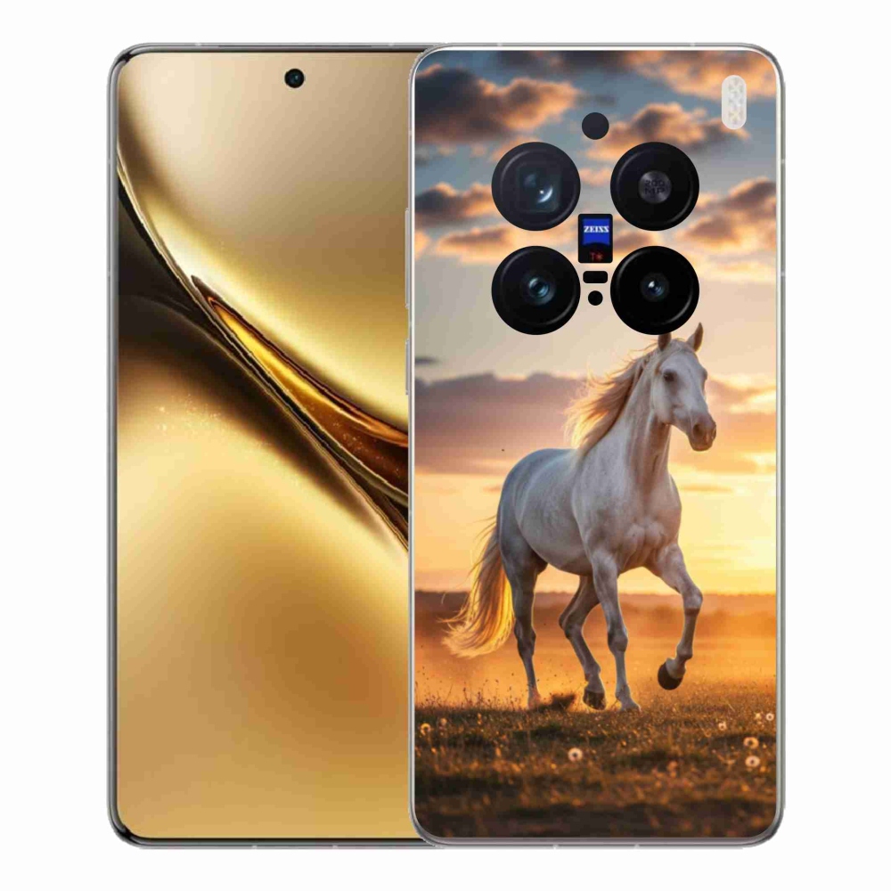 Zselés borítás mmCase a Vivo X200 Pro 5G-hez - futó fehér ló 2