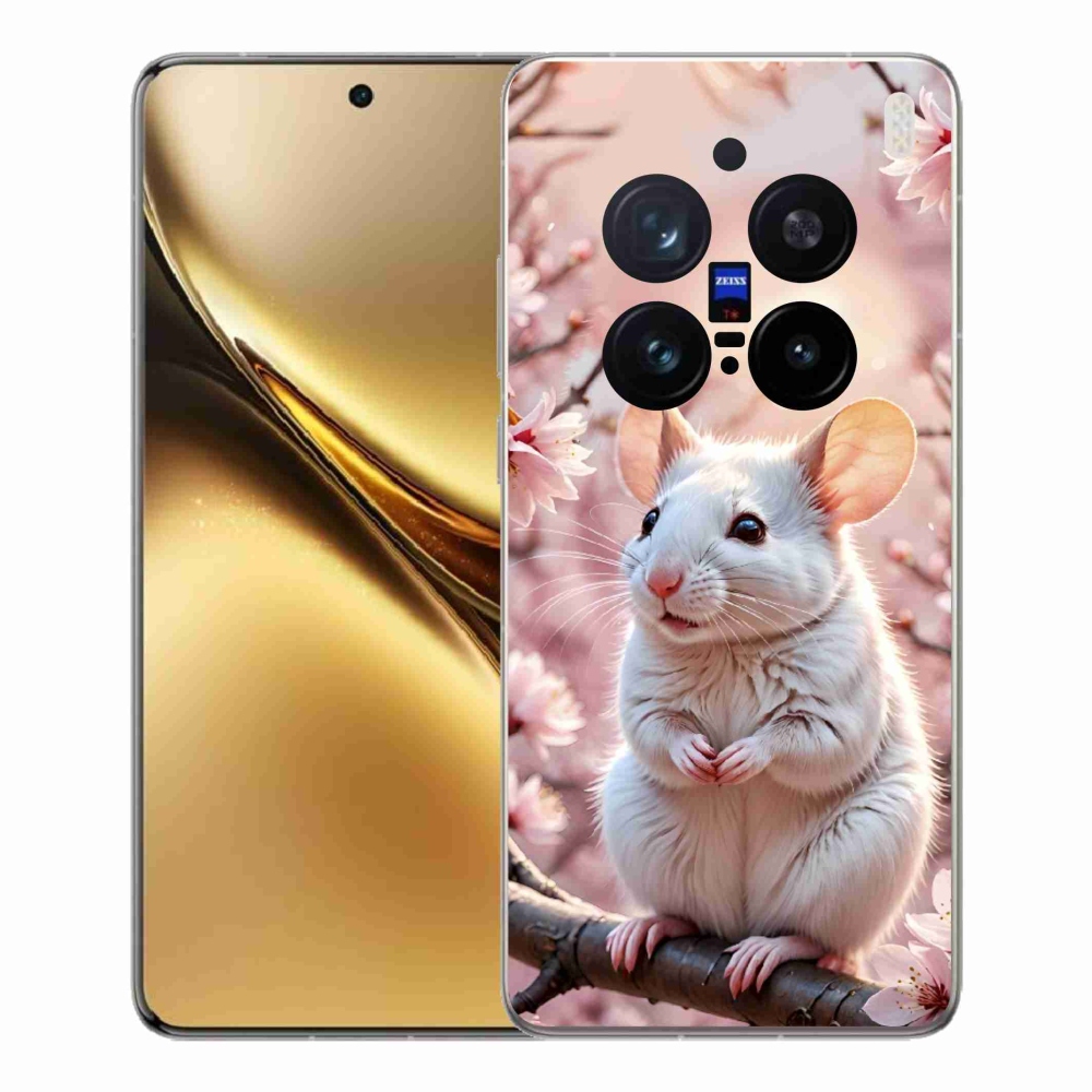 mmCase géltok a Vivo X200 Pro 5G-hez – fehér egér egy ágon