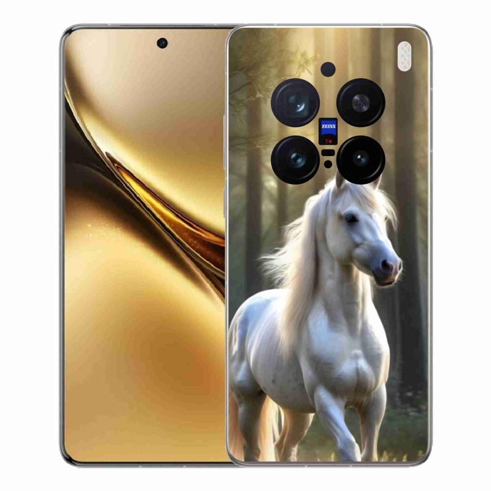 Zselés borítás mmCase a Vivo X200 Pro 5G készülékhez - fehér ló 3