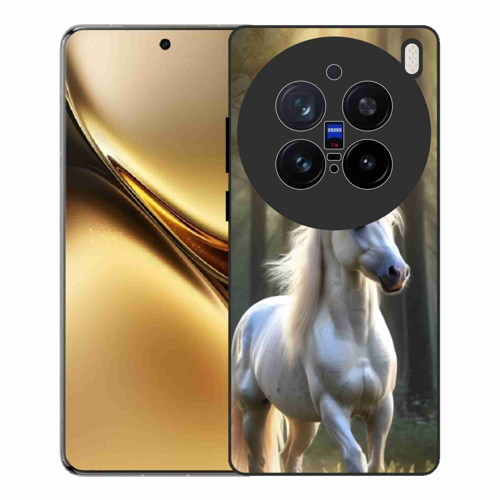 Zselés borítás mmCase a Vivo X200 Pro 5G készülékhez - fehér ló 3