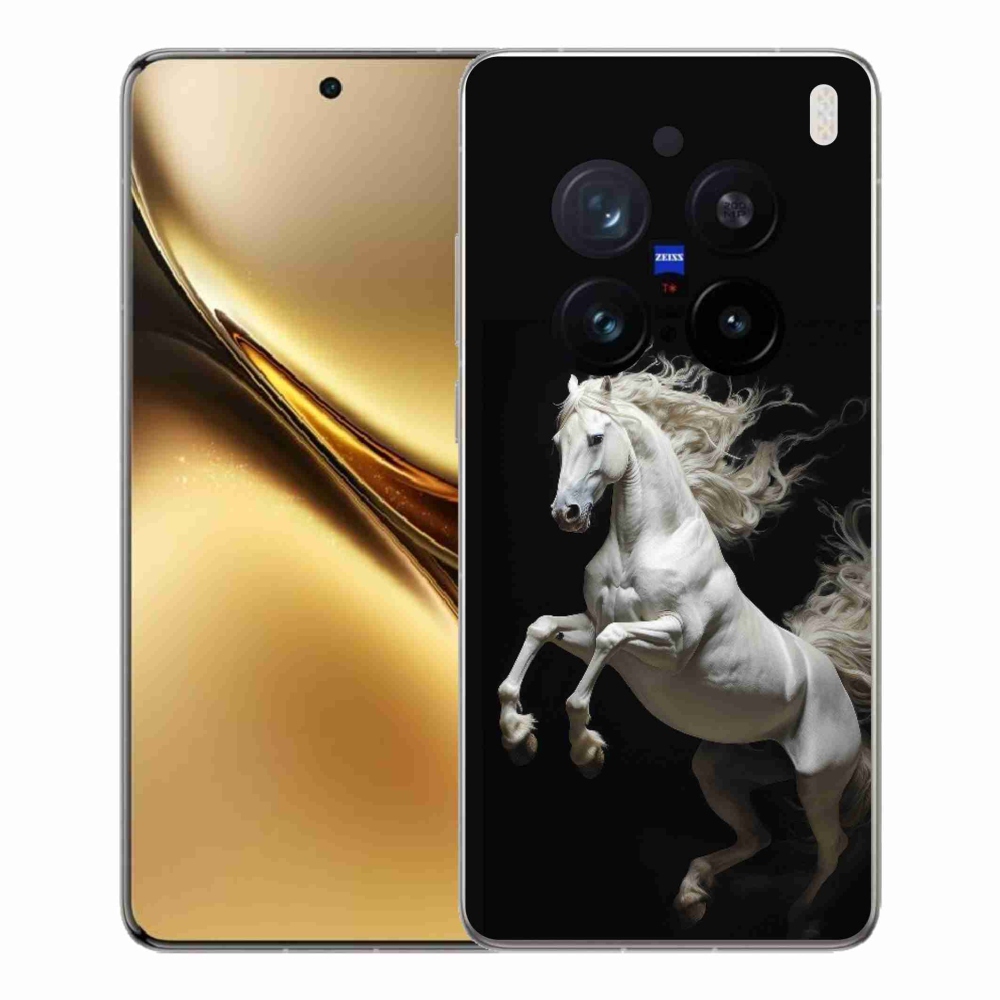 Zselés borítás mmCase a Vivo X200 Pro 5G-hez - fehér ló 4