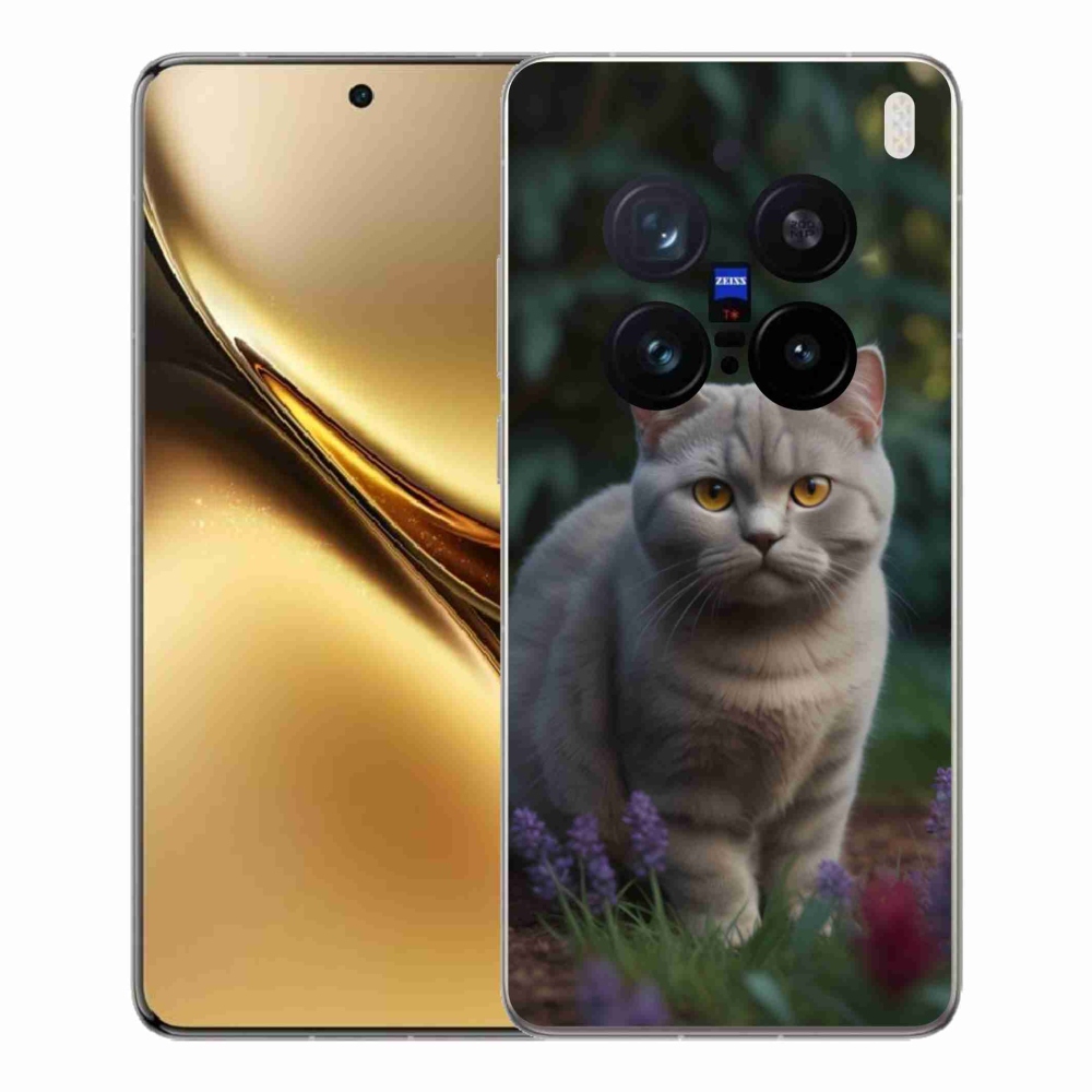 Zselés borítás mmCase a Vivo X200 Pro 5G készülékhez - brit macska