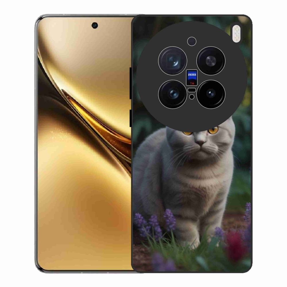 Zselés borítás mmCase a Vivo X200 Pro 5G készülékhez - brit macska