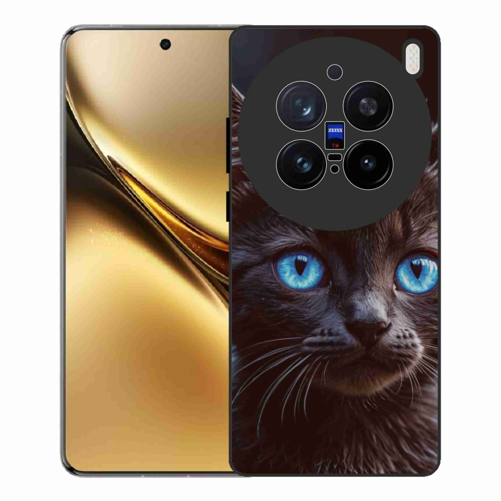 Zselés borítás mmCase a Vivo X200 Pro 5G készülékhez - fekete cica 2