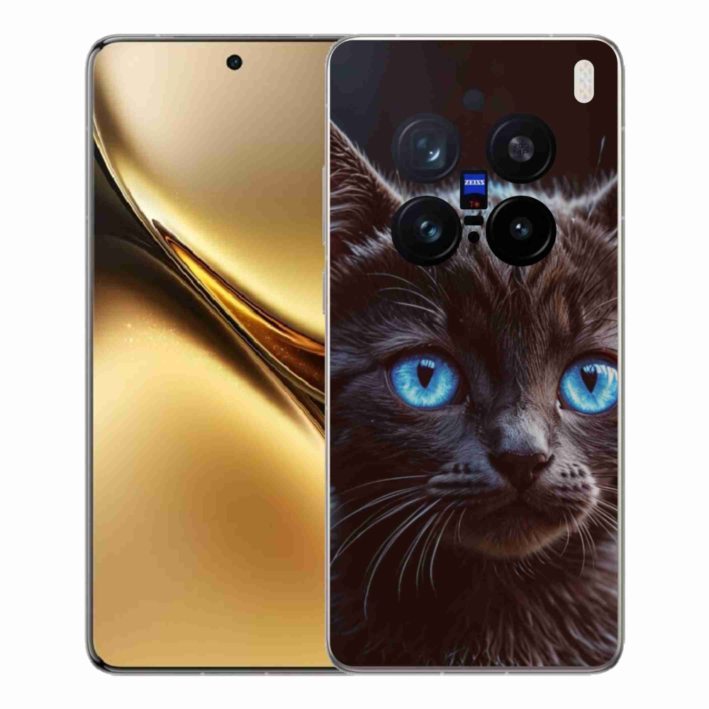 Zselés borítás mmCase a Vivo X200 Pro 5G készülékhez - fekete cica 2