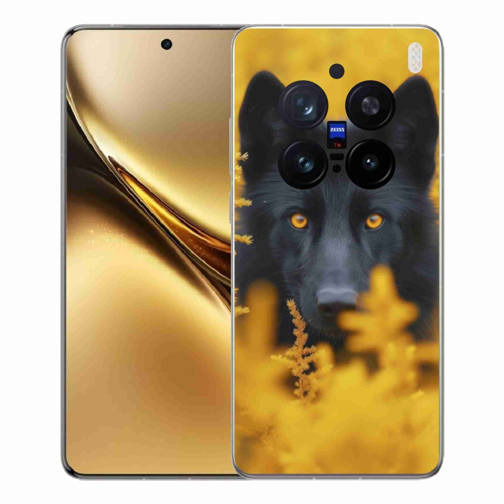 Zselés borítás mmCase a Vivo X200 Pro 5G készülékhez - fekete farkas 2