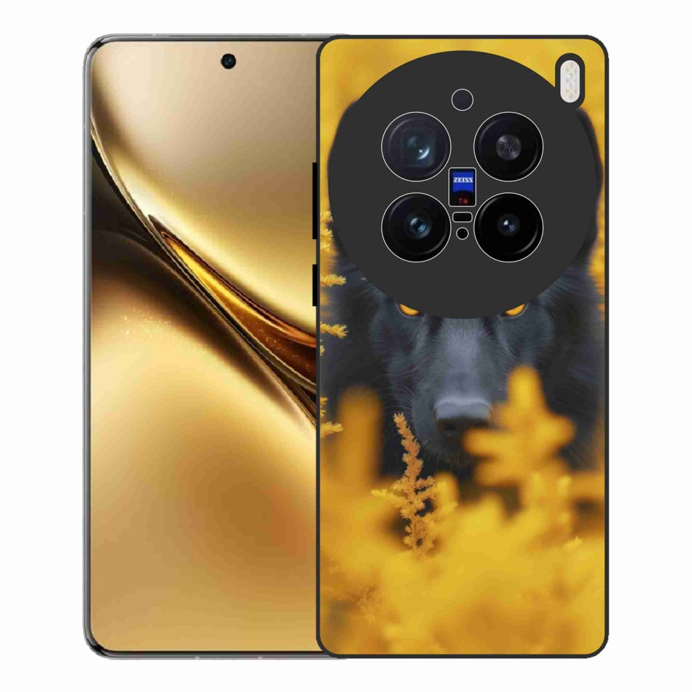 Zselés borítás mmCase a Vivo X200 Pro 5G készülékhez - fekete farkas 2