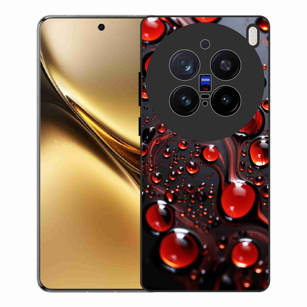 Zselés borítás mmCase a Vivo X200 Pro 5G készülékhez - piros csepp 2