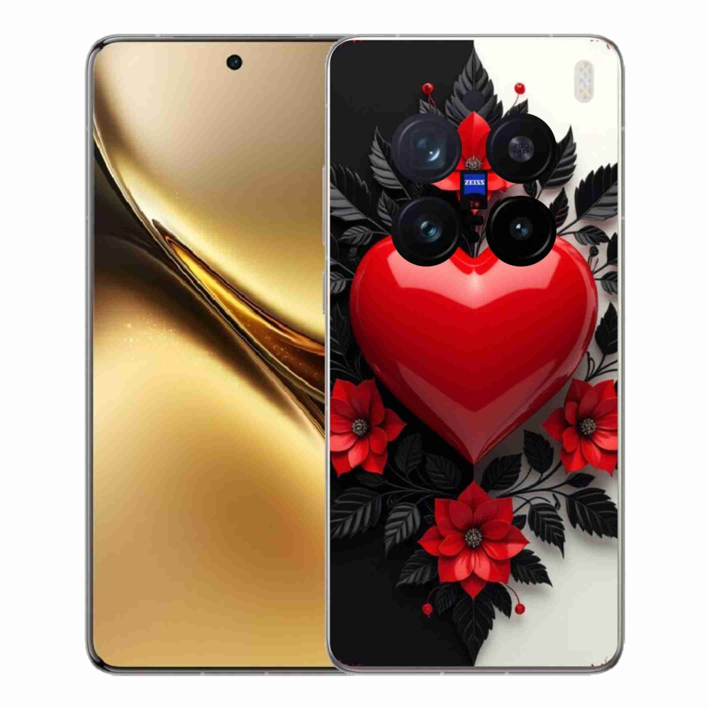 Zselés borítás mmCase a Vivo X200 Pro 5G készülékhez - piros szív