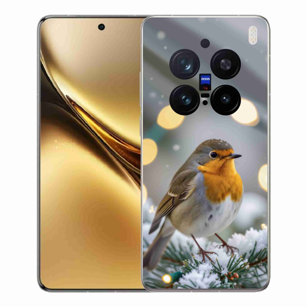 mmCase gélhuzat a Vivo X200 Pro 5G-hez – téli vörös
