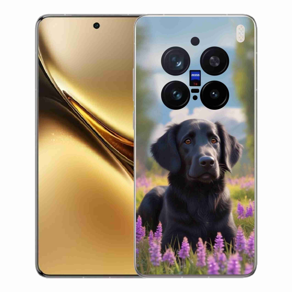 mmCase géltok a Vivo X200 Pro 5G-hez – elegáns fekete retriever