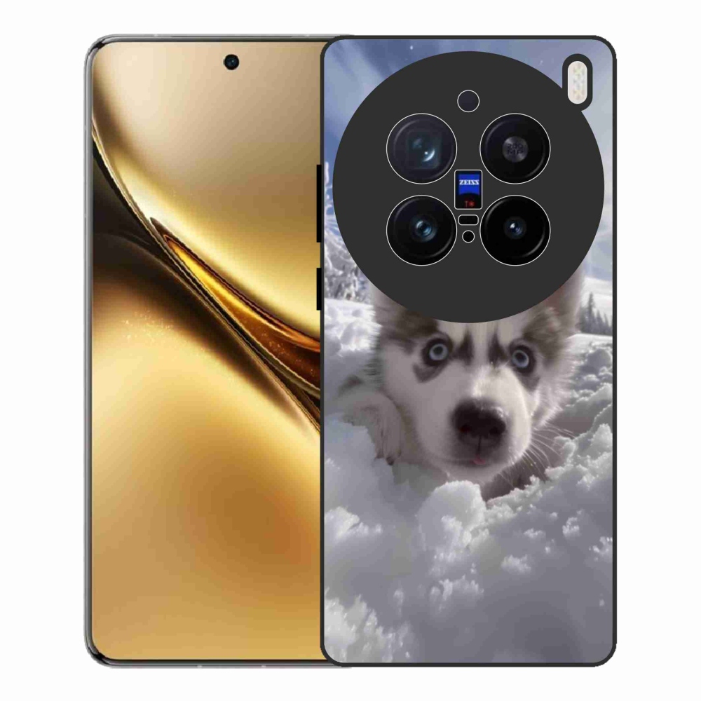 Gél borítás mmCase a Vivo X200 Pro 5G-hez - husky a hóban