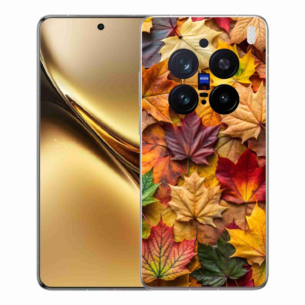 Zselés borítás mmCase a Vivo X200 Pro 5G készülékhez - juharlevelek 2