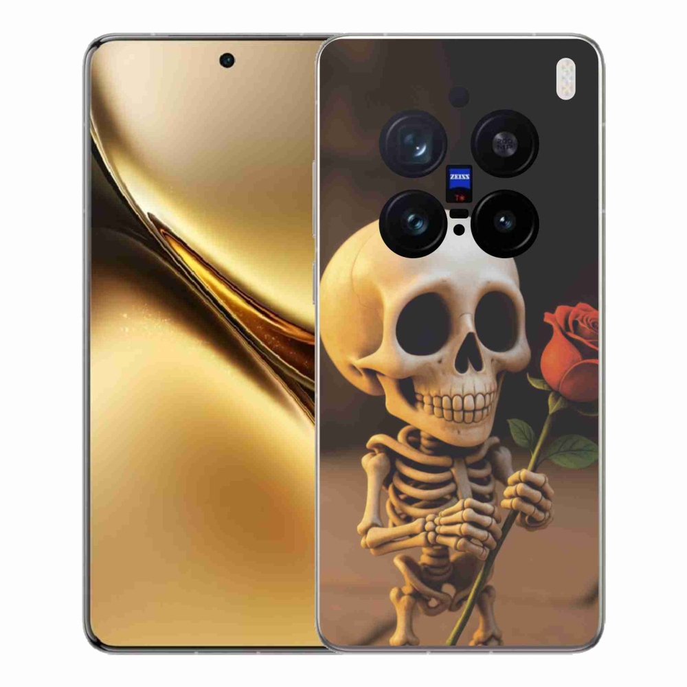 Gél borítás mmCase a Vivo X200 Pro 5G-hez - csontváz rózsával
