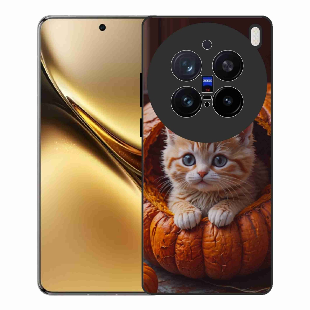 Zselés borítás mmCase a Vivo X200 Pro 5G készülékhez - cica és tök 2