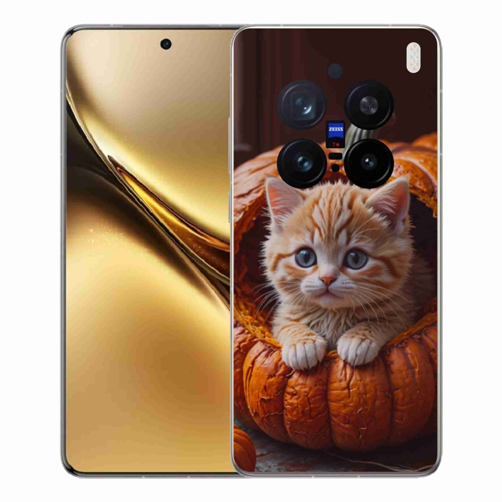 Zselés borítás mmCase a Vivo X200 Pro 5G készülékhez - cica és tök 2