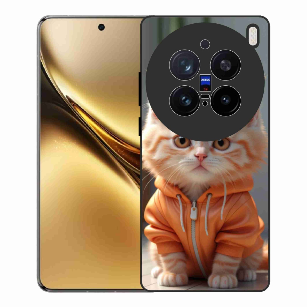 Gél borítás mmCase a Vivo X200 Pro 5G-hez - cica melegítőben