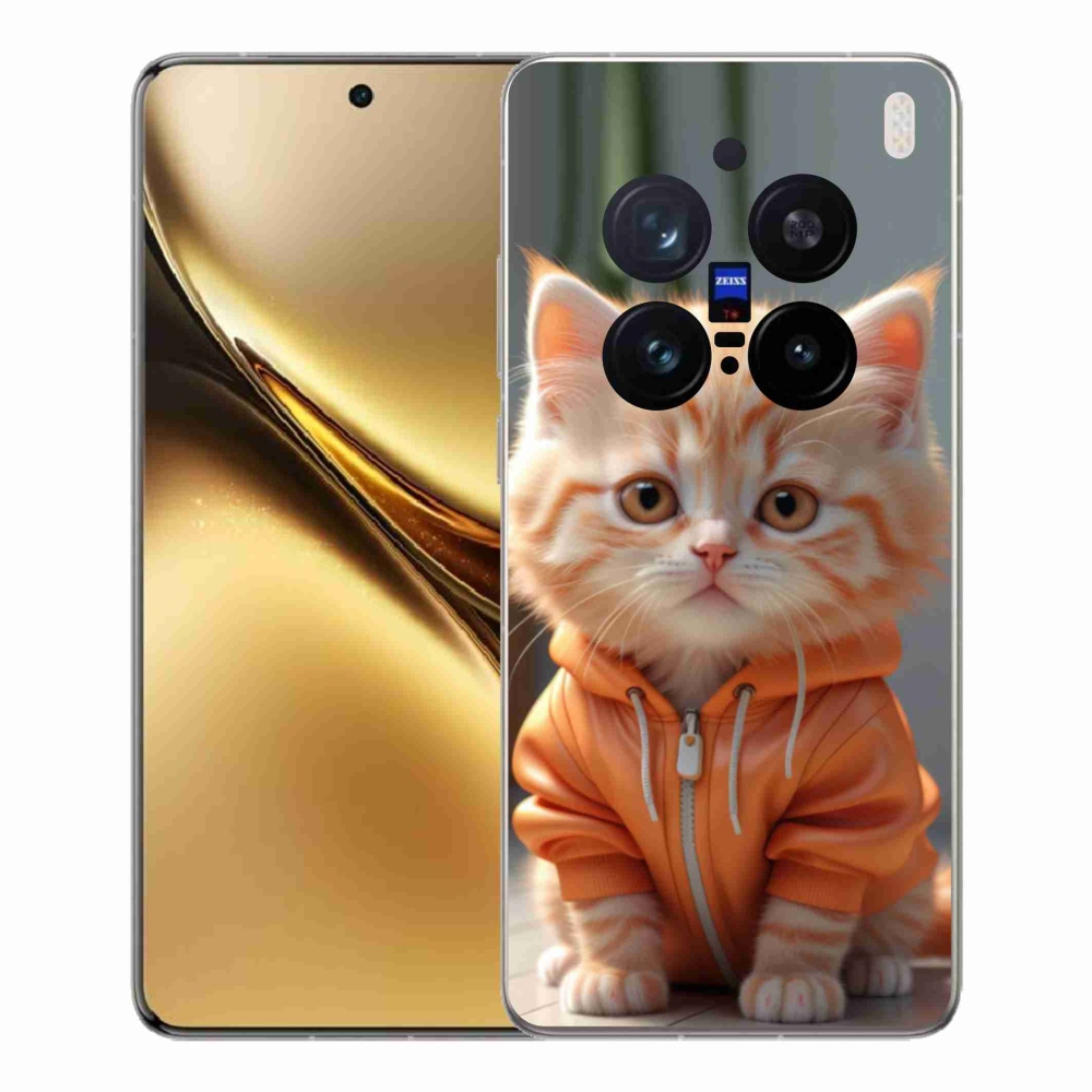 Gél borítás mmCase a Vivo X200 Pro 5G-hez - cica melegítőben