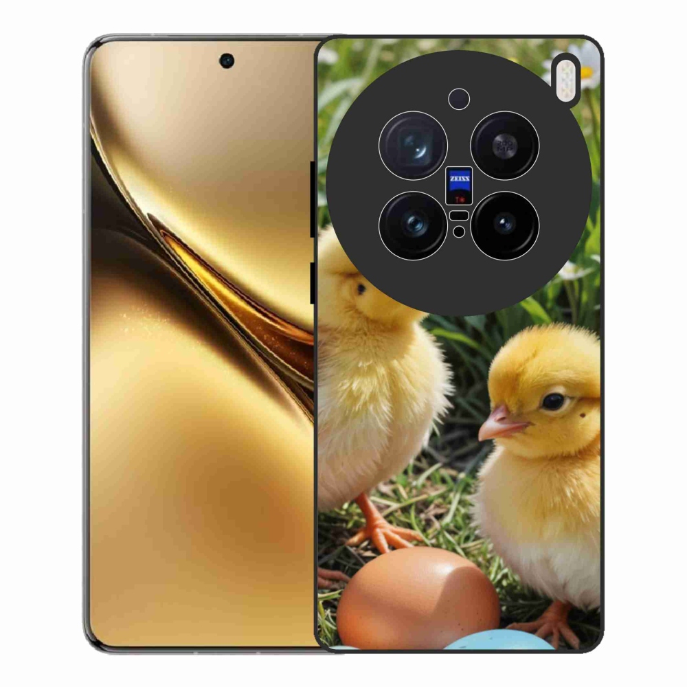 Zselés borítás mmCase a Vivo X200 Pro 5G készülékhez - csirkék