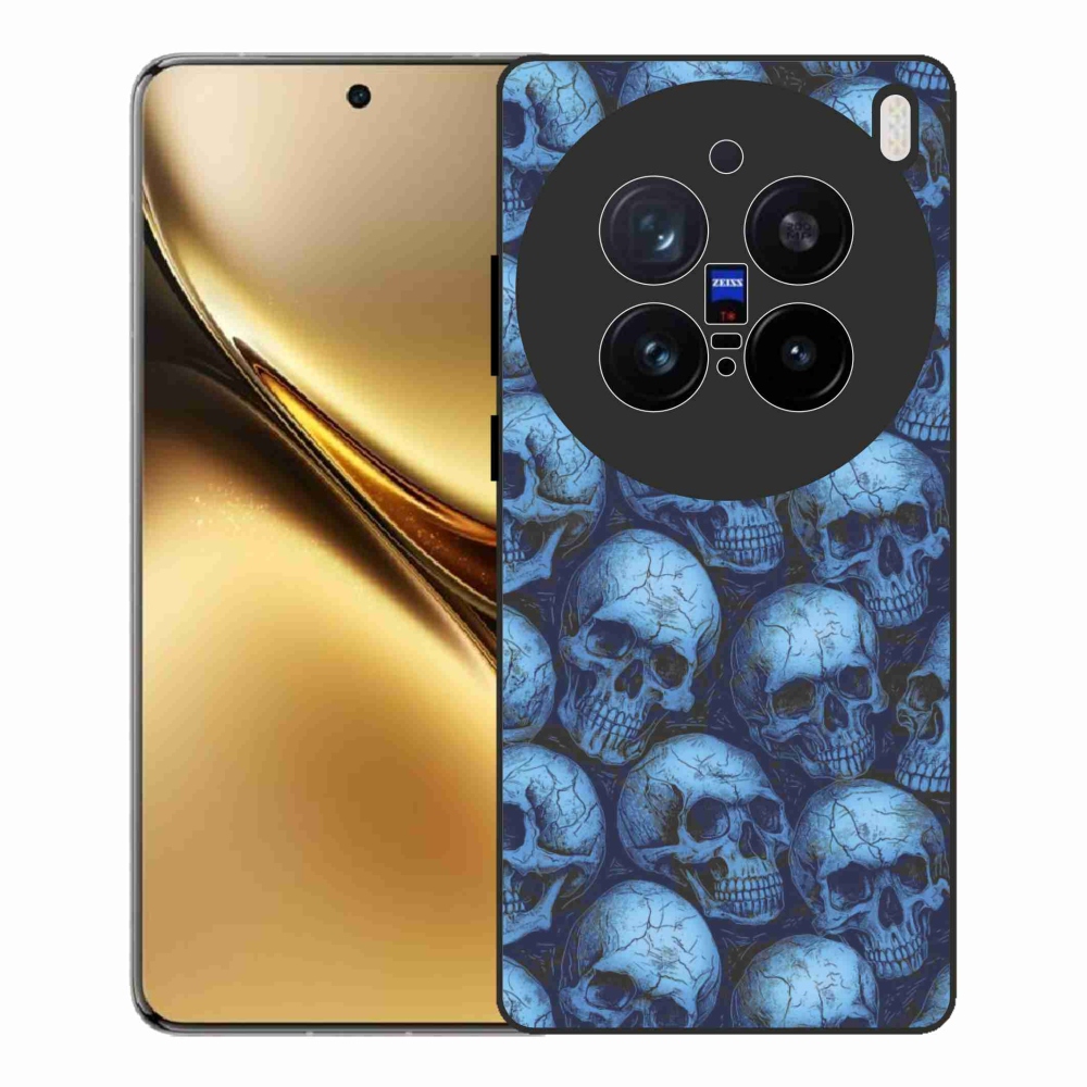 Zselés borítás mmCase a Vivo X200 Pro 5G-n - koponyák