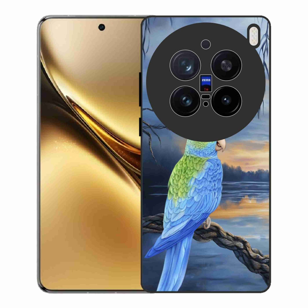 Zselés borítás mmCase Vivo X200 Pro 5G - kék papagájhoz
