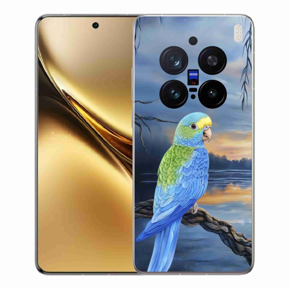 Zselés borítás mmCase Vivo X200 Pro 5G - kék papagájhoz