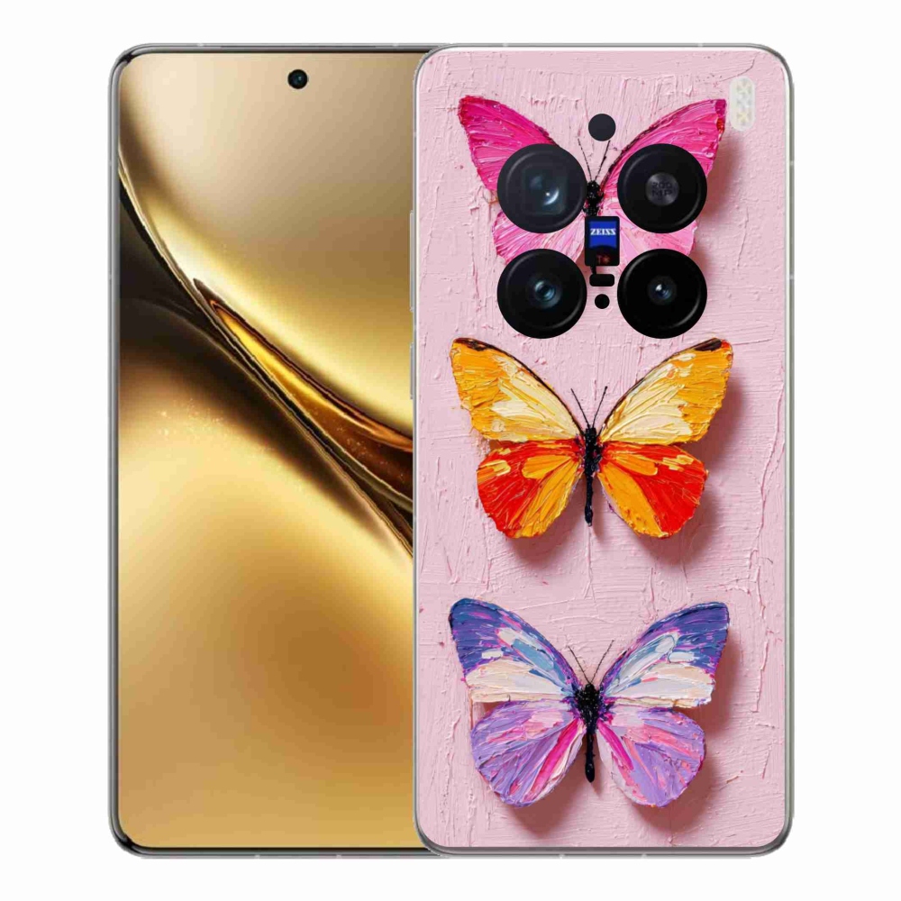 Zselés borítás mmCase a Vivo X200 Pro 5G-hez - pillangó szentháromság