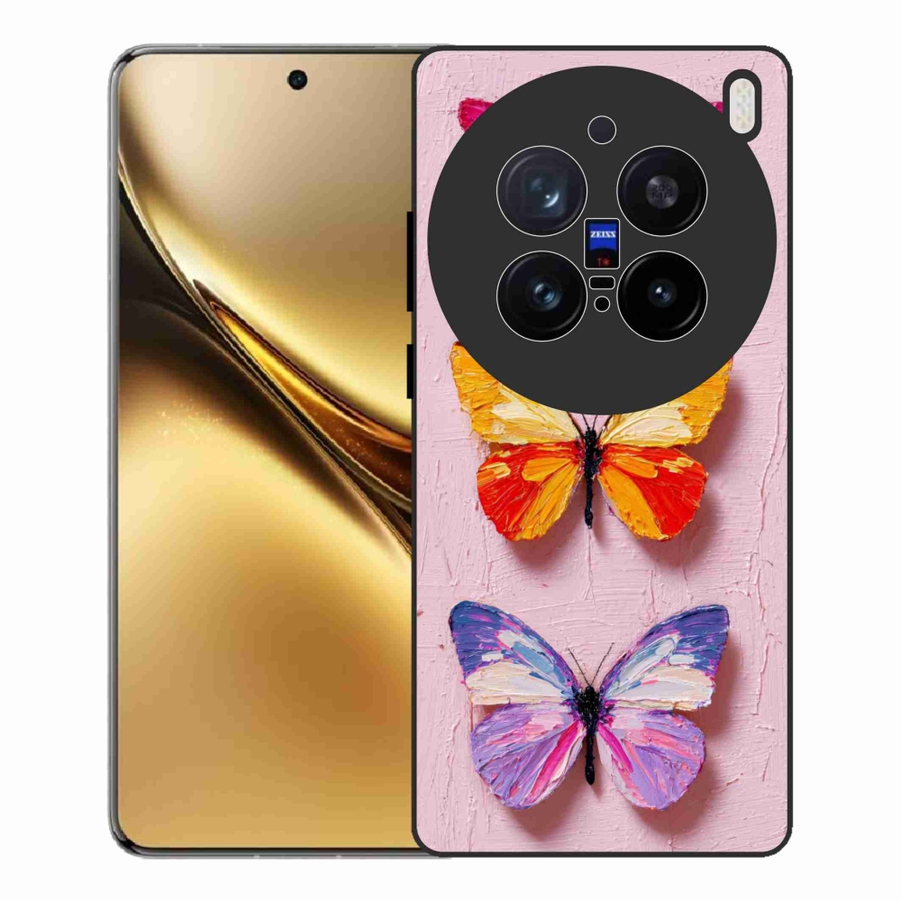 Zselés borítás mmCase a Vivo X200 Pro 5G-hez - pillangó szentháromság