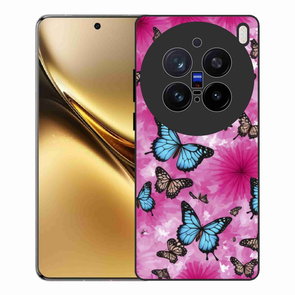 Zselés borítás mmCase a Vivo X200 Pro 5G készülékhez - pillangókert