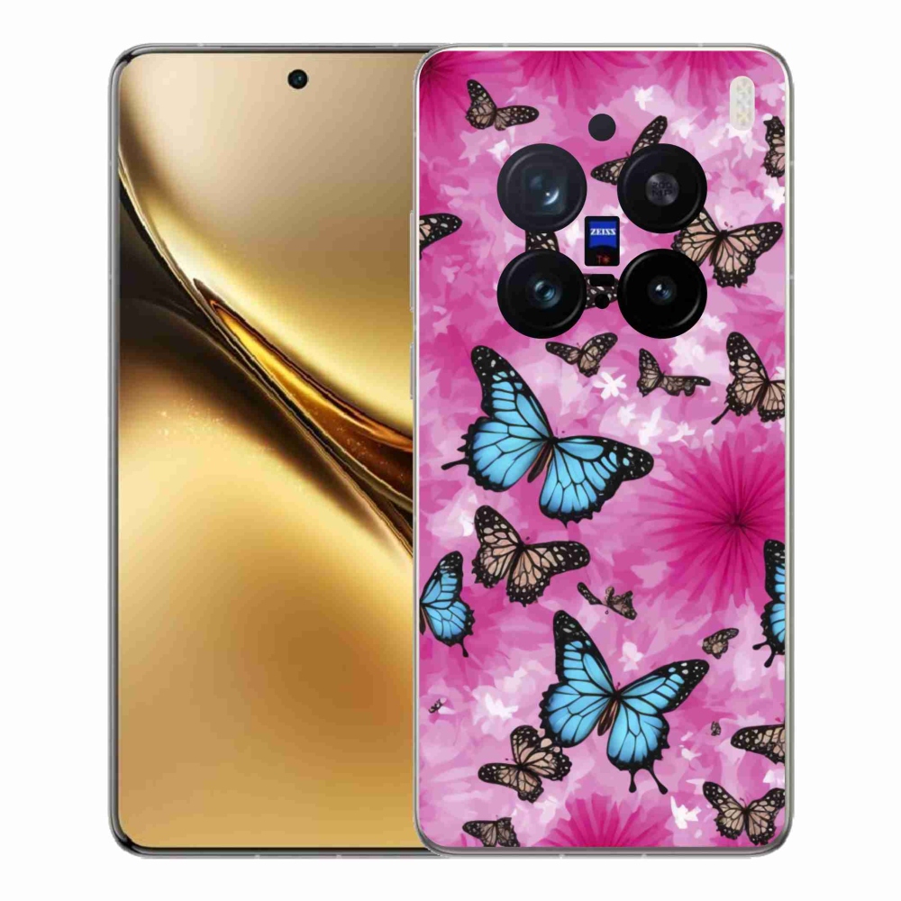 Zselés borítás mmCase a Vivo X200 Pro 5G készülékhez - pillangókert