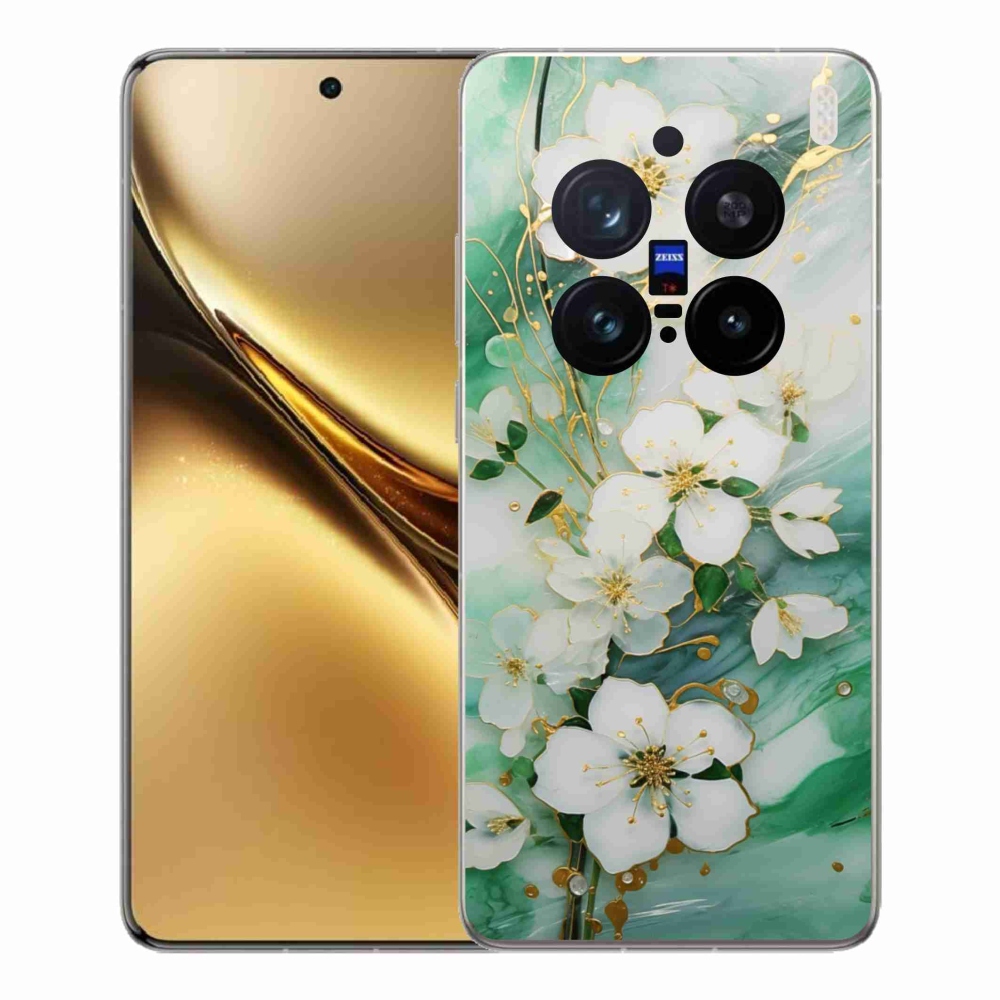 Zselés borítás mmCase a Vivo X200 Pro 5G készülékhez - finom virágok