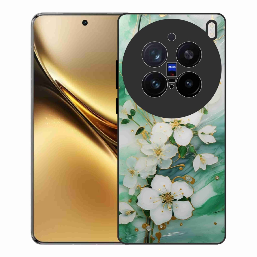 Zselés borítás mmCase a Vivo X200 Pro 5G készülékhez - finom virágok