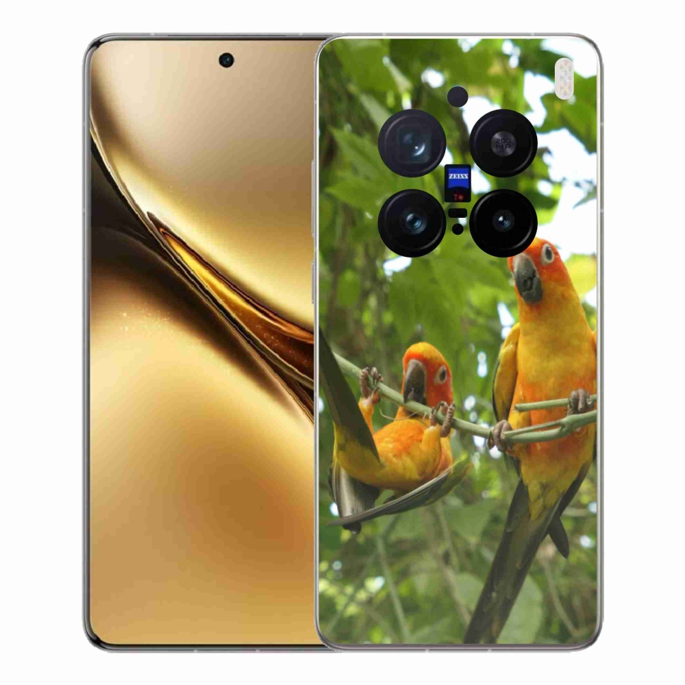 Zselés borítás mmCase a Vivo X200 Pro 5G készülékhez - papagájok aratingy