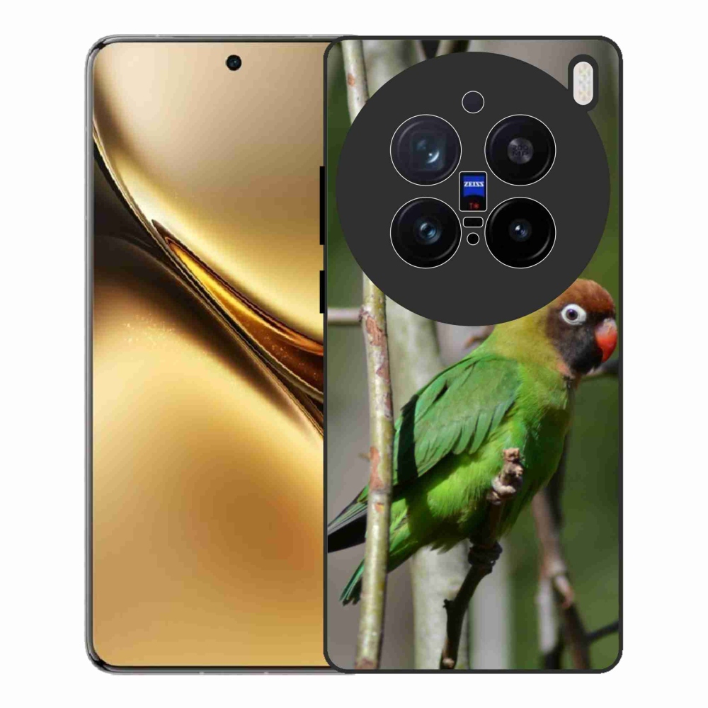 Zselés borítás mmCase a Vivo X200 Pro 5G készülékhez - papagáj agapornis