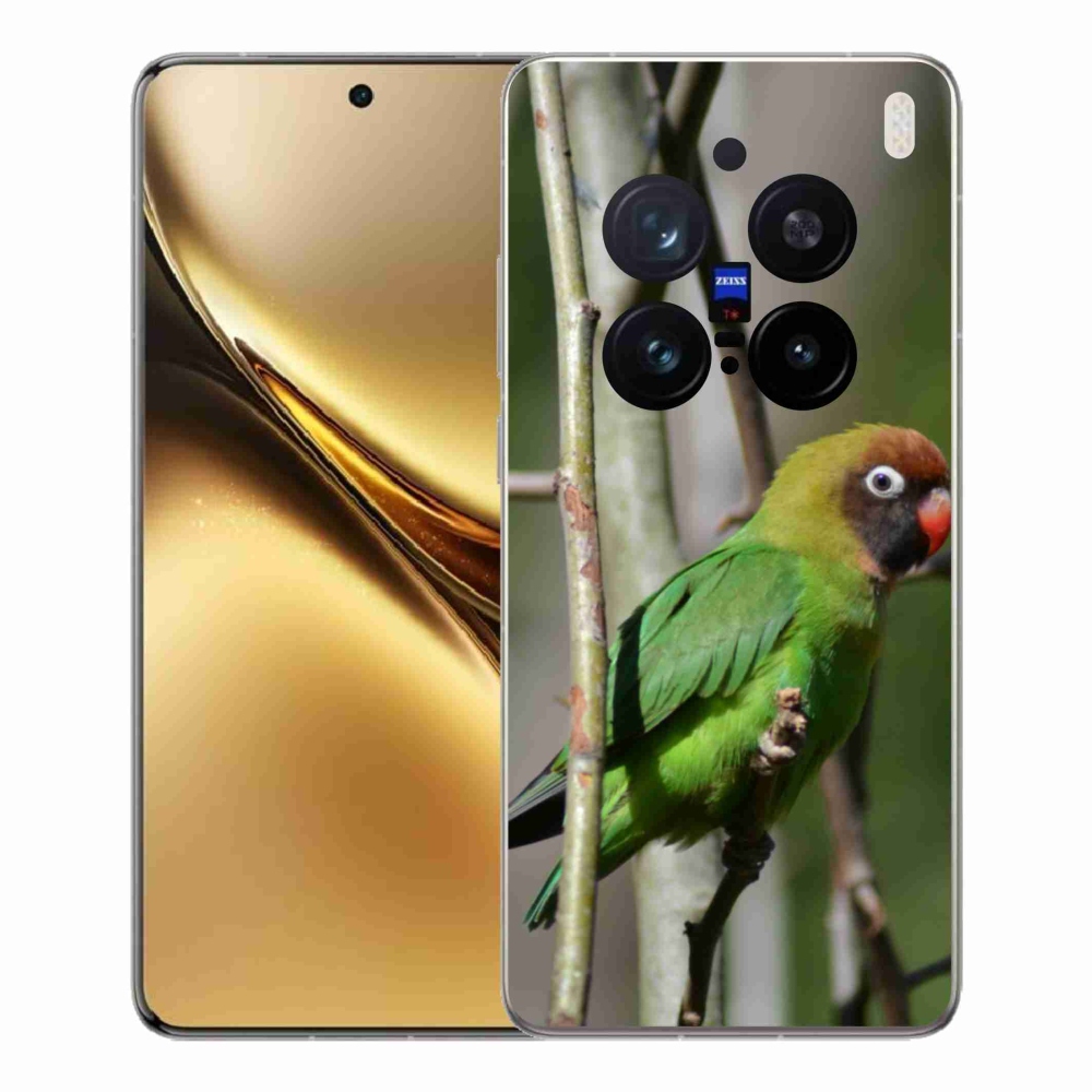 Zselés borítás mmCase a Vivo X200 Pro 5G készülékhez - papagáj agapornis
