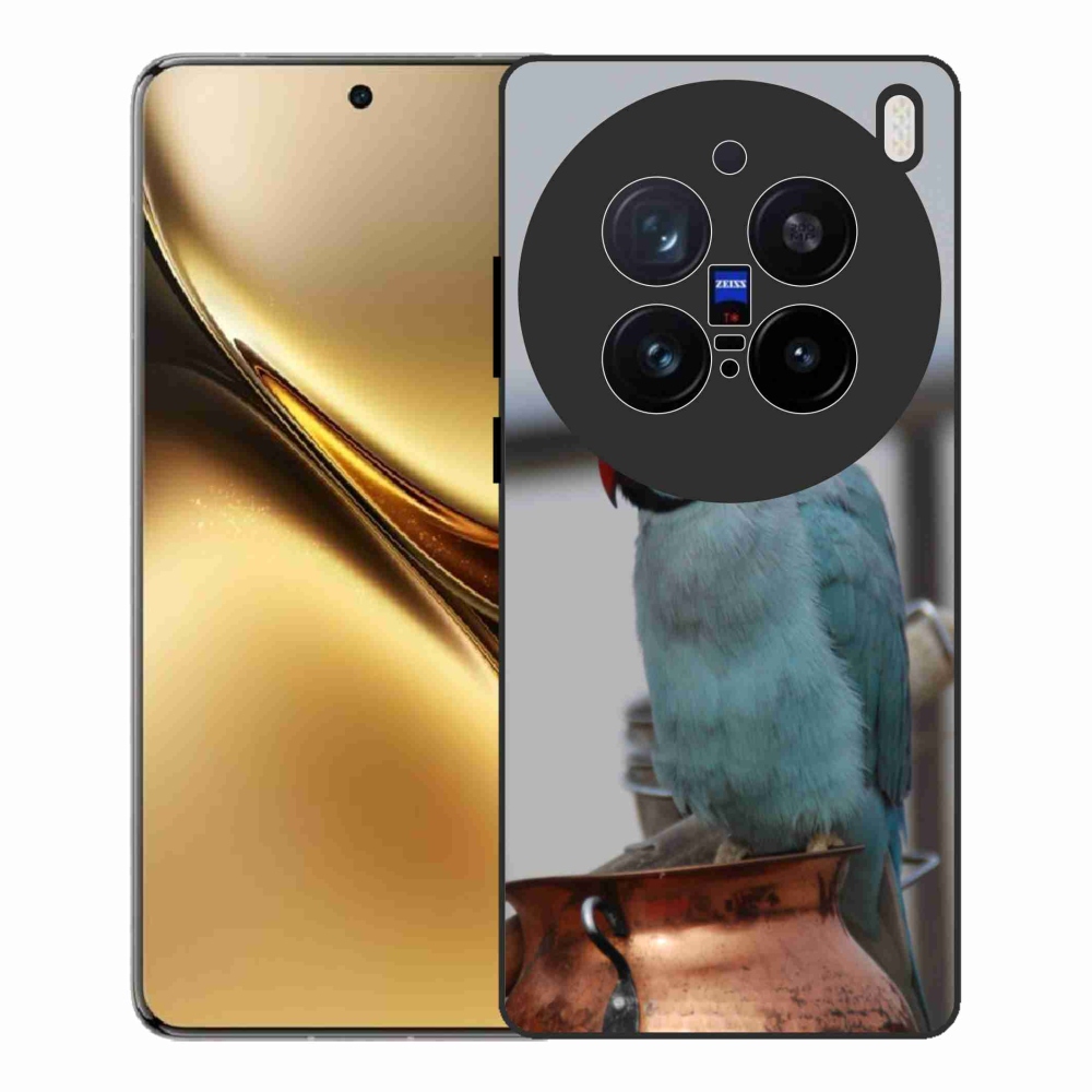 Zselés borítás mmCase a Vivo X200 Pro 5G készülékhez - papagáj alexander kék
