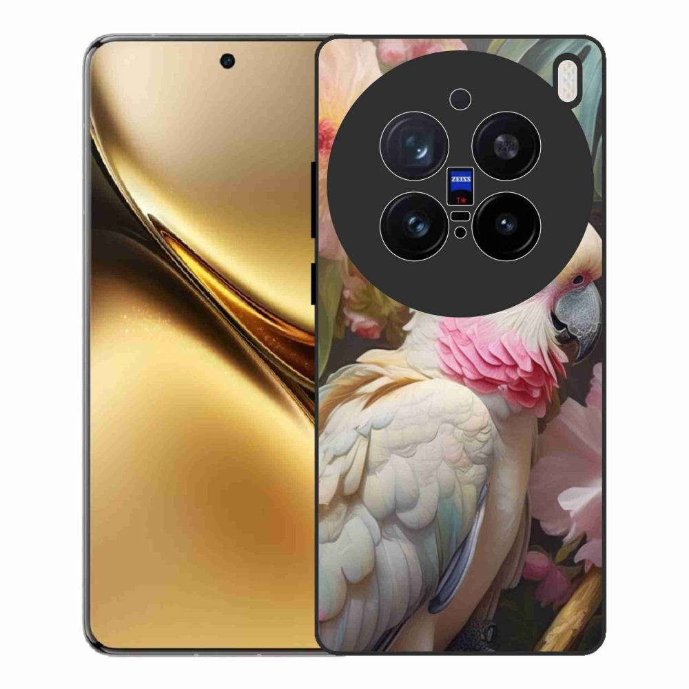 Zselés borítás mmCase a Vivo X200 Pro 5G készülékhez - papagáj kakadu rózsaszín 2