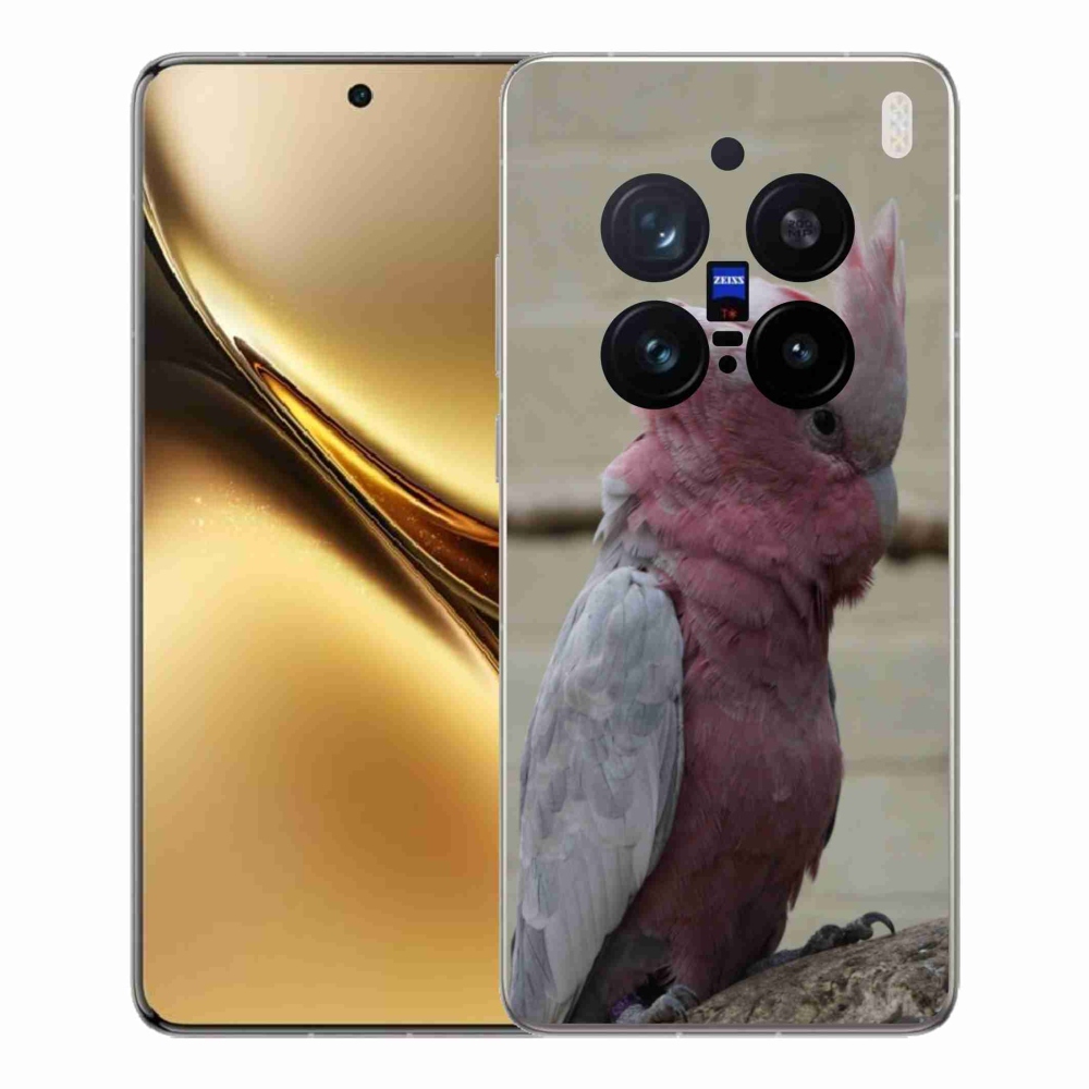 Zselés borítás mmCase a Vivo X200 Pro 5G készülékhez - papagáj kakadu rózsaszínű