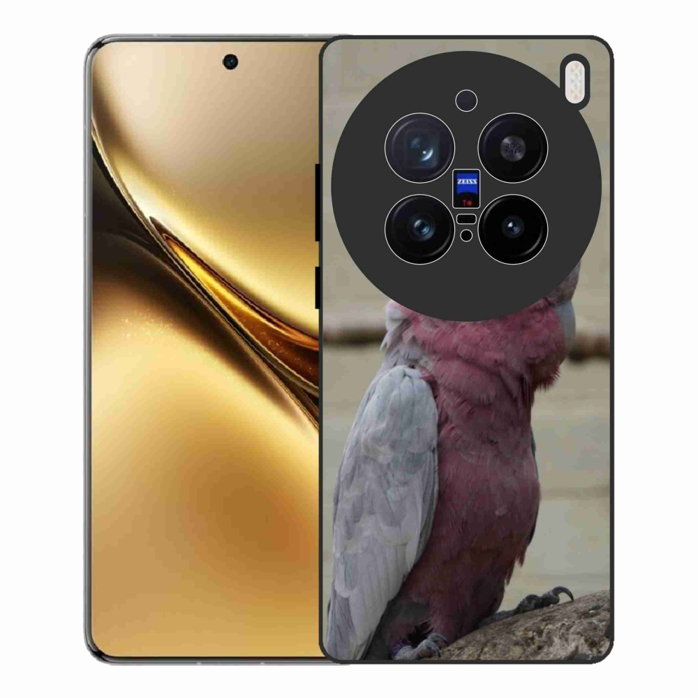 Zselés borítás mmCase a Vivo X200 Pro 5G készülékhez - papagáj kakadu rózsaszínű