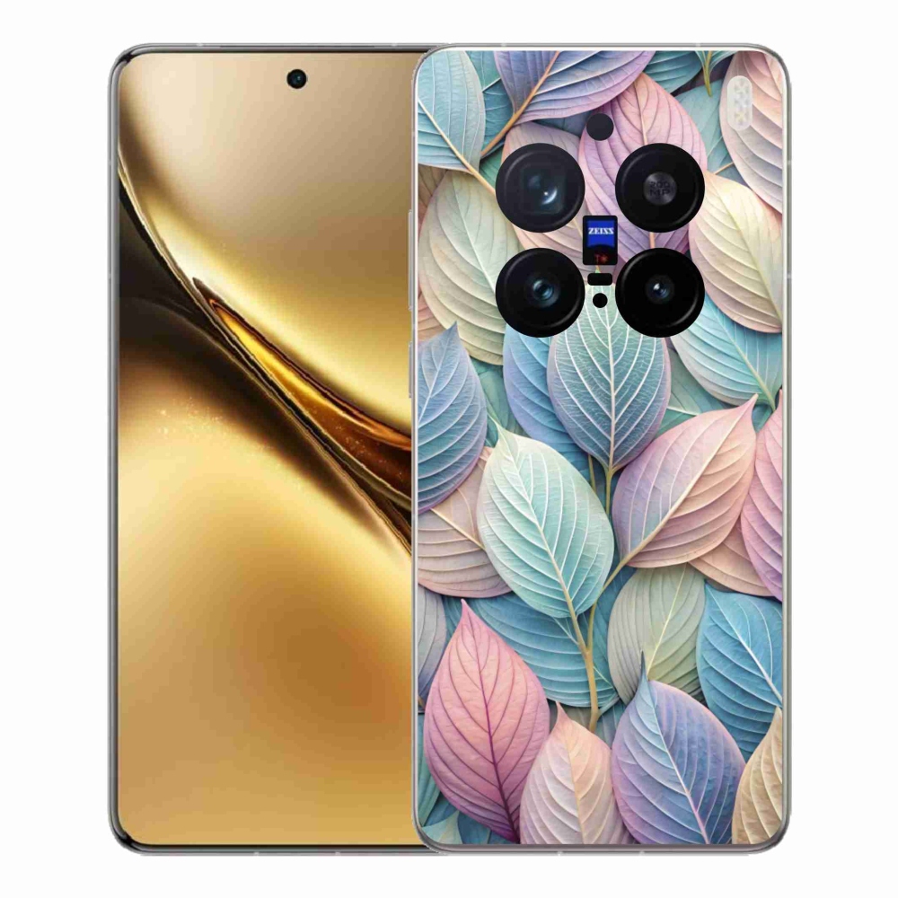 Zselés borító mmCase a Vivo X200 Pro 5G készülékhez - pasztell levelek