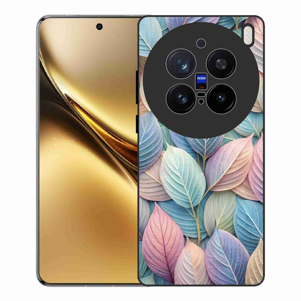 Zselés borító mmCase a Vivo X200 Pro 5G készülékhez - pasztell levelek