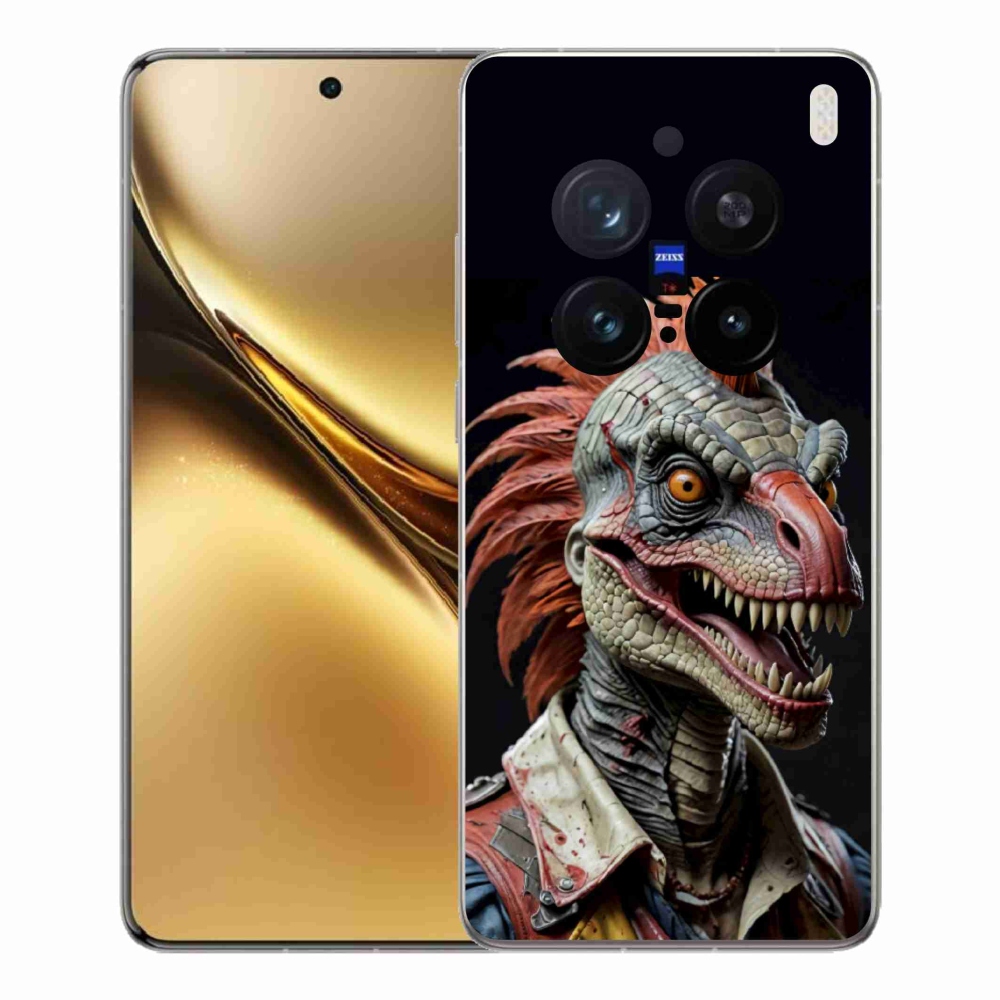 mmCase gélhuzat a Vivo X200 Pro 5G-hez – punk dinoszaurusz