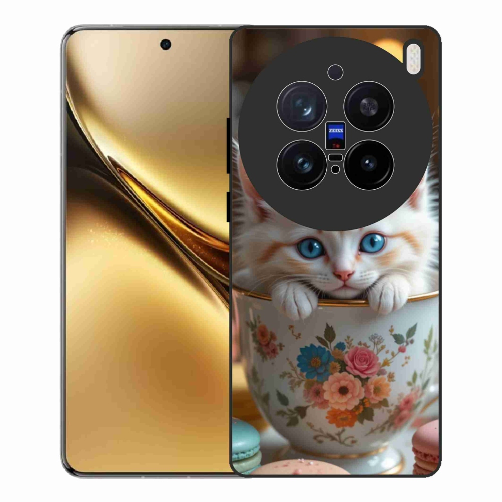 Gél borítás mmCase a Vivo X200 Pro 5G készülékhez - aranyos cica 6